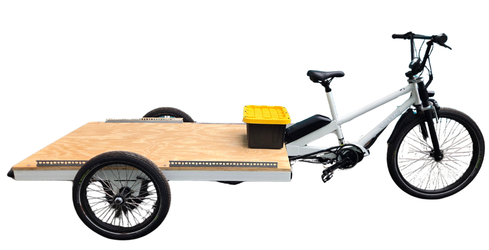 Flatbed cargo bike